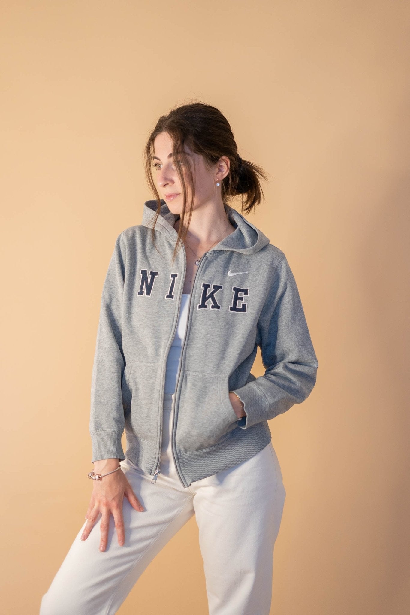 Veste Zippée NIKE Femme 916 - GRIS - S - amifrip - Friperie en ligne et vêtements vintage